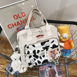 Women's backpack New nylon Kawaii Backpacks for women Cute badge School backpack for girls fashion Shoulder bag 2021 Women's