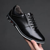Breakj Men's Autumn New British Style Casual Korean Leather Shoes Male Trend Business