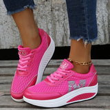 Casual Women's Shoes Platform Flats Lady Beauty Sewing Fitness Shoe New Trendy Health Wedges Sneakers Size