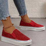 Breakj And Autumn 2025 New Lefu Shoes Thick Sole Lazy One Foot Pedal Drilling Shoes Women's Flat-Bottomed