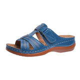 Breakj New Net Red Light Outside Wear Wet Water Sandals Female Retro Fashion Slope With One Word Female