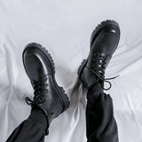 Breakj Zipper Short Boots Men's Platform Spring And Autumn Single Shoes 2023 New Martins Ins Trendy Versatile Show Thin
