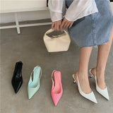 Breakj Summer New Korean Version Of Web Celebrity Ins Most Popular Pointed Shallow High Heels With Single Shoes