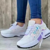Breakj New Autumn Sports Wind Casual Single Shoes Women Thick Sole Flying Old Dad Shoes Sneakers Large