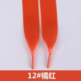 Lace Ribbon Candy Color Double Face Smooth Bud Silk Wide Flat Shoelaces 30