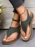 Fashion Clip Toe Wedge Sandals Women Summer PlatformSandalias Mujer 2022 Thick Sole Shoes Ladies Sandalias De Las
