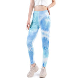 Gradient Legging Women Trousers Athletic Yuga Pants Push Up Leggins Fitness Gym Sport Running High Waist