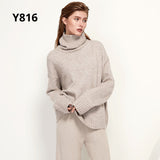 Autumn Winter Women Knitted Turtleneck Wool Sweaters 2021 Casual Basic Pullover Jumper Batwing Long Sleeve Loose