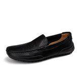Men Shoes Luxury Brand Genuine Leather Casual Driving Shoes Men Loafers Moccasins Slip on Italian Shoes for Men Big