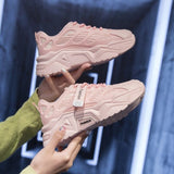 Breakj Old Dad Shoes Women 2025 Summer New Breathable Thick Bottom Increase Casual Shoes Korean Version Of Student Running