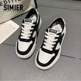 Shoes Children Autumn Mixed Batch 2024 New Platform Platform Black And White Color Basic Women's Casual Fat