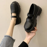 Mary Jane Shoes Cosplay Japanese School Jk Uniform Accessories Lolita Shoes College Gothic PU Platform High Quality