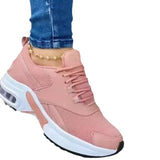 Breakj Sneakers Women 2025 Spring And Autumn New Thick-Sed Grid Color Tie Sports Casual Shoes