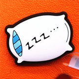 Shipping 1pcs Feather Pillow Shoe Charms Original Pig Apple Shoe Accessories Buckle Rainbow Banner Shoes Decorations