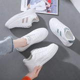 Breakj Small White Shoes Students Korean Version Female Tide 2025 Spring New Platform Increased Breathable Casual Shoes Street Shot