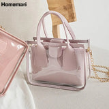 Jelly Chain Bags Pu Leather Crossbody Bags For Women 2021 Small Flap Shoulder Simple Bag Female Travel Handbags