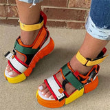 Fashion High Top Platform Sandals Women Shoes Summer Super High Heels Ladies Casual Shoes Wedge Chunky Gladiator