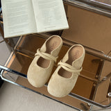 Breakj Bottom Bag Head Half Slippers Women Wear 2025 New Spring Flat Bottom Lazy One Foot Half To Birken