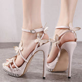 Distributes All Kinds Of Sweet Bows In Stock, Women's Style, Waterproof Table, High-Heeled