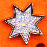 Metal&PVC Croc Charms Gorgeous Rhinestones Shoe Decorations Golden Brand Designer Shoes Accessories fit JIBZ Girls