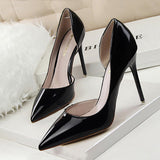 Shoes Patent Leather Heels 2022 Fashion Woman Pumps Stiletto Women Shoes Sexy Party Shoes Women High Heels 12