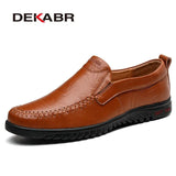 Brand Men Genuine Leather Shoes Luxury Casual Shoes Soft Men Loafers Breathable Slip On Driving Men Shoes Plus Size