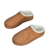 Breakj Winter Plus Velvet Warm-Up Slippers Thick-Bottomed Pine Cake Bottom With Heel Snow Boots Cotton