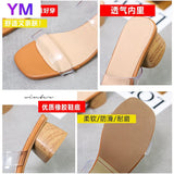 2021 Pvc Jelly Sandals Open Toe High Heels Women Transparent Sandals Shoes Clear Plus Size 35-43 White Zapatillas Mujer