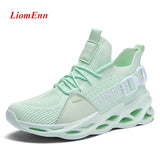 Sneakers Women's Flat Tennis Shoes White Green Yellow Running Sneakers Light Breathable Mesh basket femme Big Size