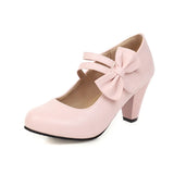 Breakj Single Shoe Plus Size Female Shoe 40-48 Plus Size 33 Thick Heel Mary Jane Shoe