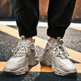 Sneakers Men White Shoes Platform Trend Casual Comfortable Black Shoes Mens Chunky Sneaker Designer Free