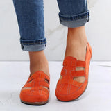 Women Slip on Loafer Gladiator Sandals Platform Shoes Leather Hook Loop Comfort Beach Sandales Shoes for Women Zapatos De