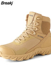 Men Military Boots Outdoor Hiking boots Non-slip rubber Boots Tactical Desert Combat Boots Army Work Shoes Men