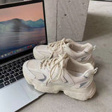 wind reflective old shoes women 2021 spring sports casual shoes flat breathable comfortable women's