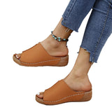 Breakj Spring And Summer New Cool Drag Women Wear Women's Shoes Comfortable Slope And Thick-Bottomed Slippers