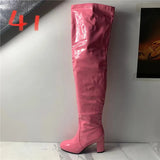 Size Classics Women Rivet Ankle Boots Crude Heels Square Toe Summer Half Slippers Autumn High Heels Boots Female Women