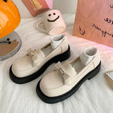 Lolita shoes new sweet bow loafer shoes thick heel platform shoes Japanese soft girl JK uniform shoes college girls women's