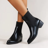 Breakj Short Boots 2025 Autumn And Winter New Fashion Chelsea Boots Female British Wind Tips And Short