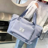 Oxford Handbags Outdoor Waterproof Foldable Travel Bag Large Capacity Tote Bag Gym Shoulder Bag Women's Bag