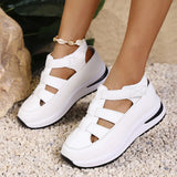 Breakj New Women's Thick Soles High Sandals Large-Size Hollow Round Head In High Sports