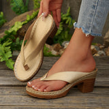 Breakj Fish Mouth Cool Slippers 2025 Summer New Large Code Thick And One-Character Type Flip-Flops