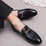 Pointed Toe business Dress Shoes Men Loafers Leather Oxford Shoes for Men Formal Mariage slip on Wedding party Shoes