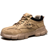 Boots Steel Toe Safety Shoes Work Boots Breathable Working Shoes Men Safety Boots Puncture-Proof Work Shoes Sneakers