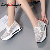 summer Women Shoes Oxford Platform Women Flats hollow out quality Round Toe Loafers Shoes For Women flat casual shoes