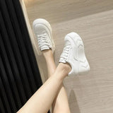 Womens Trainers Sneakers Mesh Platform Woman-shoes Running Breathable 2023 Casual Thick Sole Roses Fashion Spring Solid