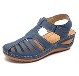 Breakj Retro-Bag-Headed Sandals Women's Summer New Hole Shoes Thick-Soled Round-Headed Slope And Octage Fish