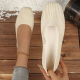 And Autumn 2025 New Large-Size Single-Shoe Women Fashion Pure Color Flying Flat