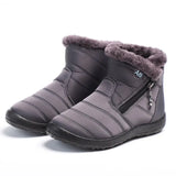 Short Boots Women Ankle Boots Cotton Fabric Femmes Bottes Plush Shoes Ladies Booties Waterproof Shoes Botas