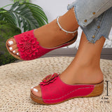 Breakj Flower Slippers Women's Slopes With A Thick Summer Cool Slippers 2025 Summer New