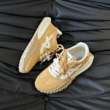Breakj Agamde Training Shoes Women 2025 New Autumn Explosion Yellow High Casual Shoes Color Sports